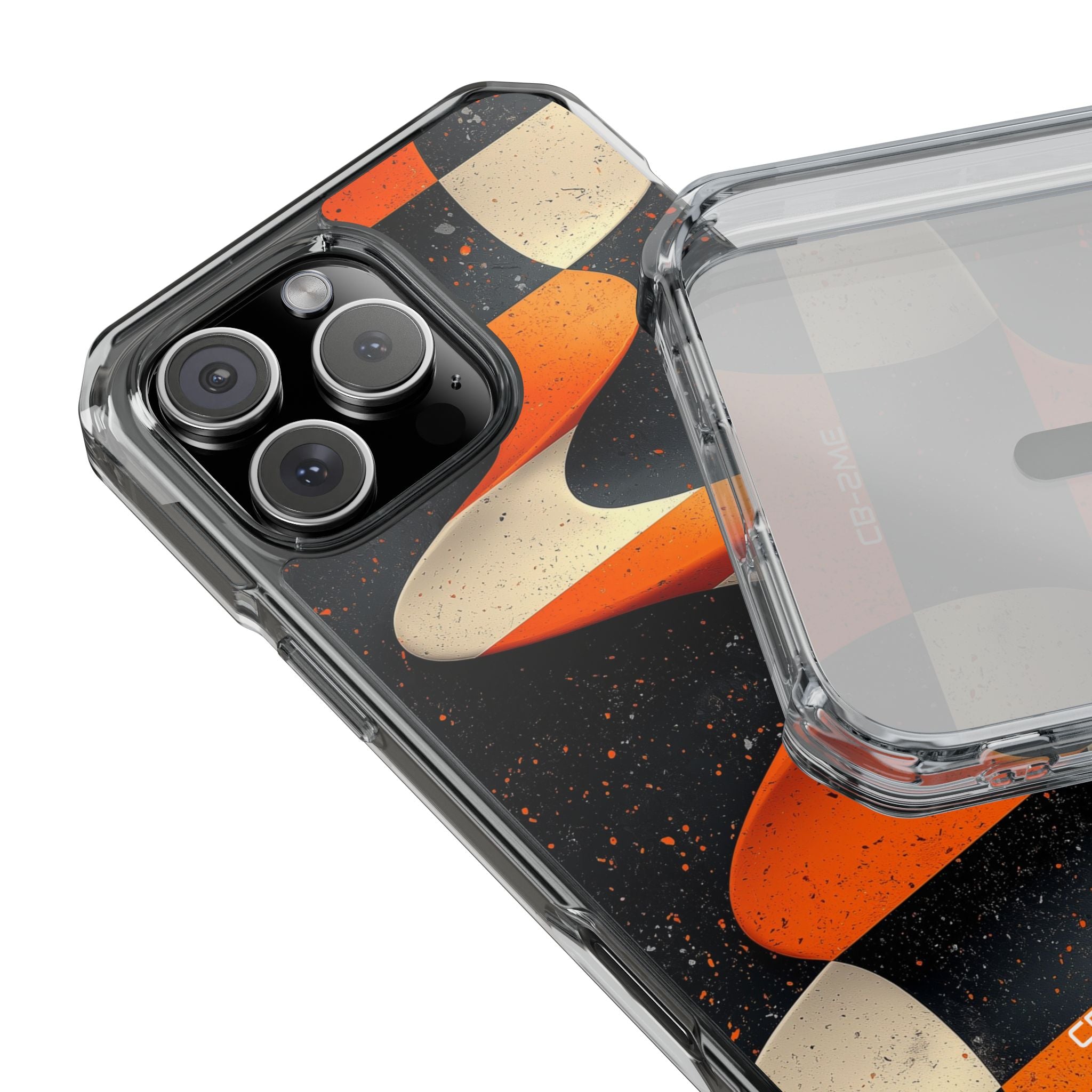 Orange Waves Flow iPhone Case - Impact
