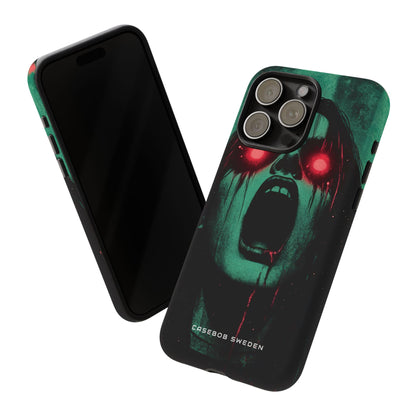 Haunting Glow of Gothic Eyes iPhone 15 - Tough Phone Case