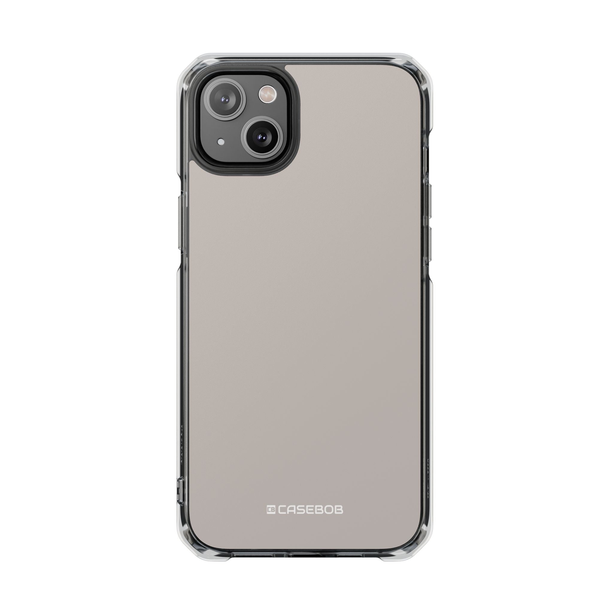 Pale Silver - Clear Impact Case for iPhone