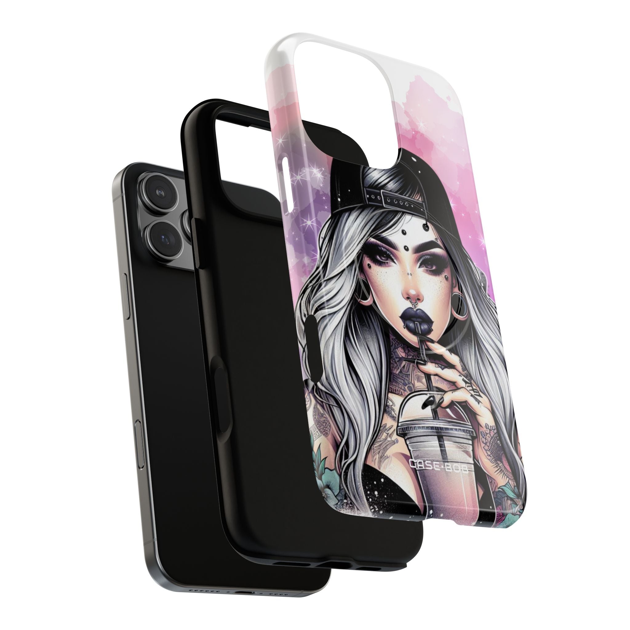 Silver Sip Nebula iPhone 16 Pro Max Case - Tough+