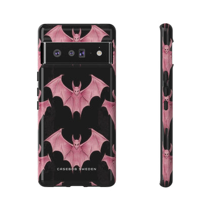 Gothic Pink Bats Aflame Google Pixel 6 - Tough Phone Case