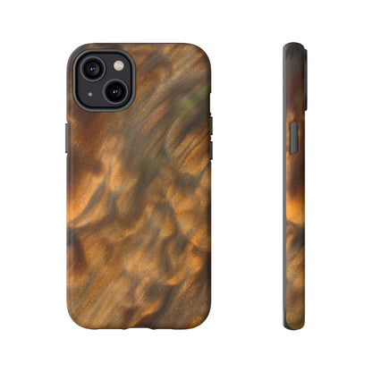 Gold Sand Ink Art iPhone Case (Protective) iPhone 14 Plus Matte Phone Case