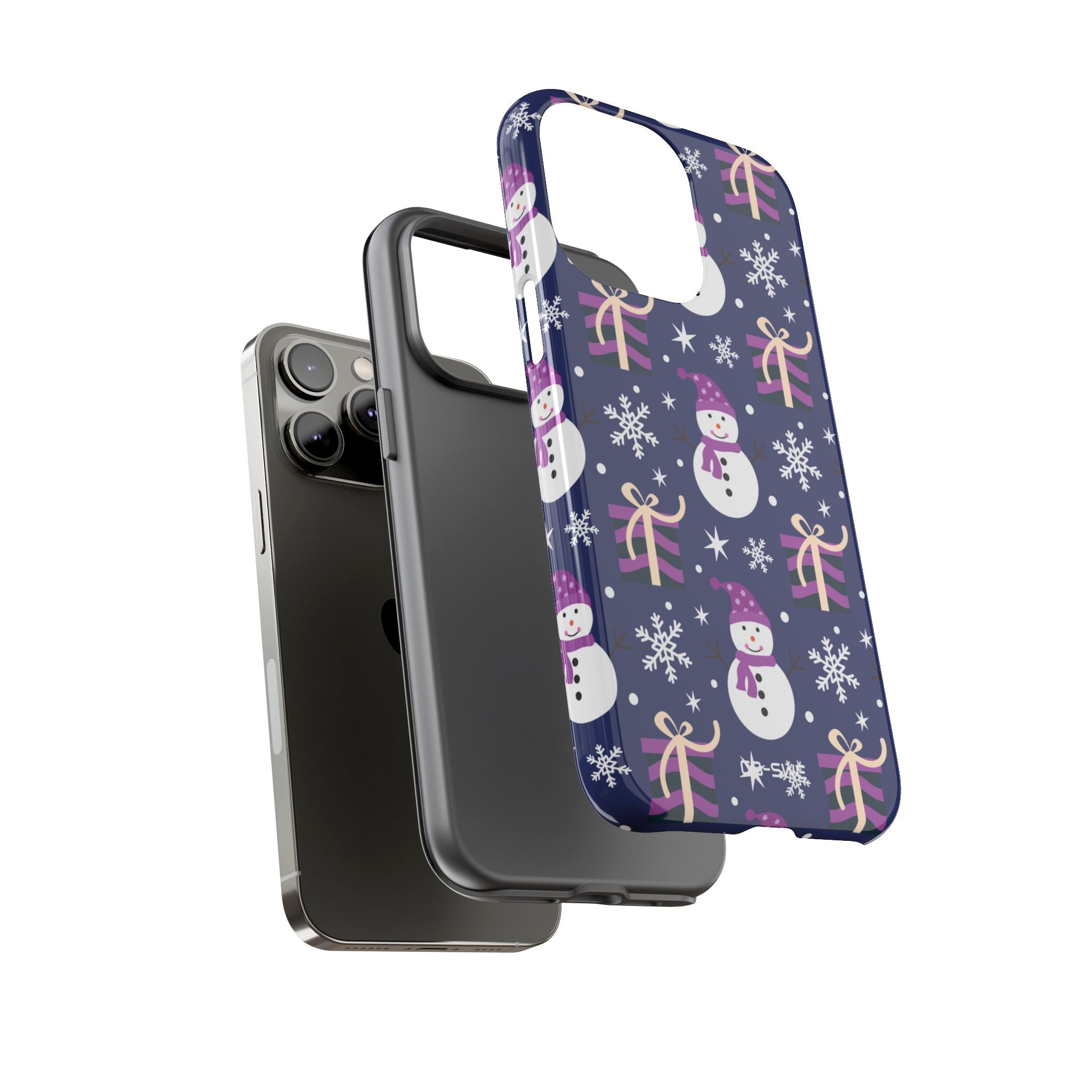 Snowmen Gift Giving - iPhone Case