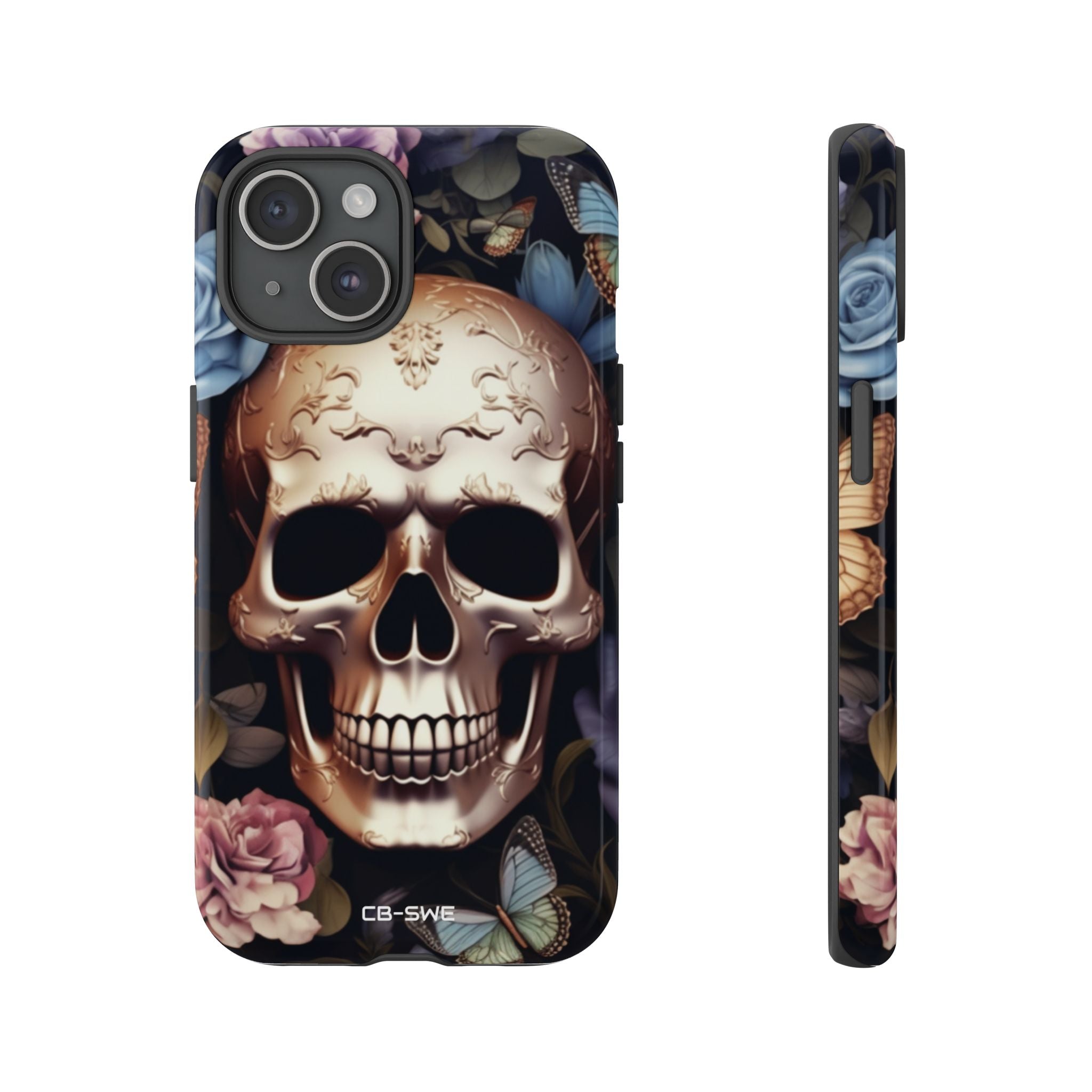 Skull Among Blossoms - iPhone Case