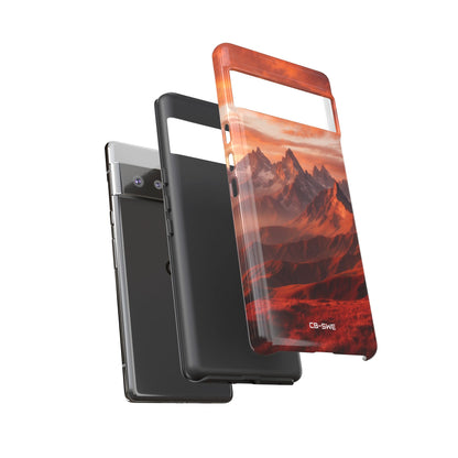 Mountain Peaks Glowing - Google Pixel Case