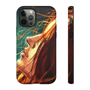 Oil Painting - Girl at Night - Protective Phone Case