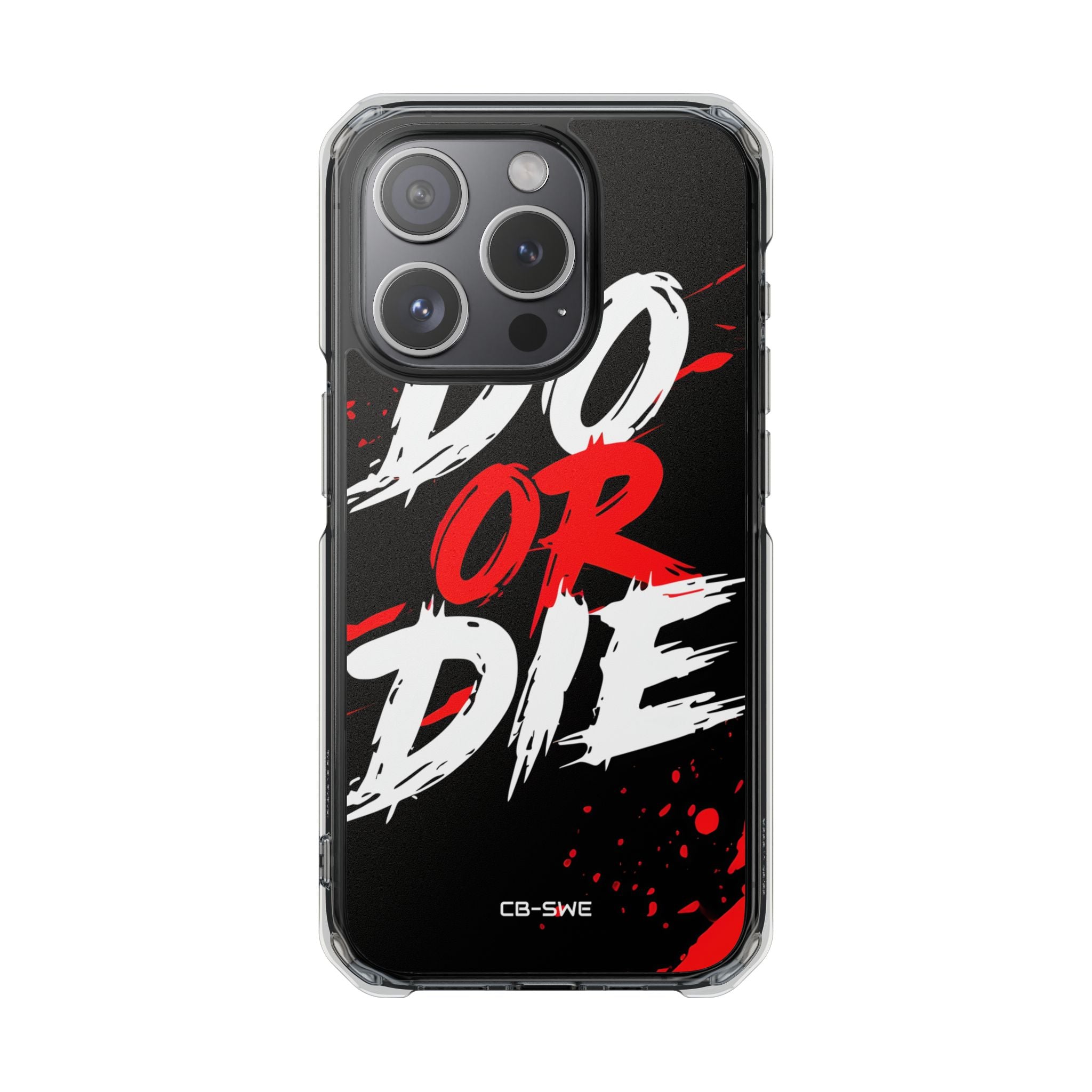 Intense Typography Contrast iPhone Case - Impact