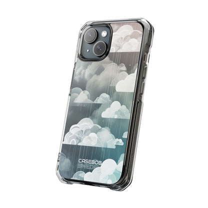 Silver Dream Clouds iPhone 15 - Impact Clear+