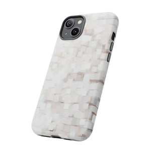 White Abstract Background - Protective Phone Case