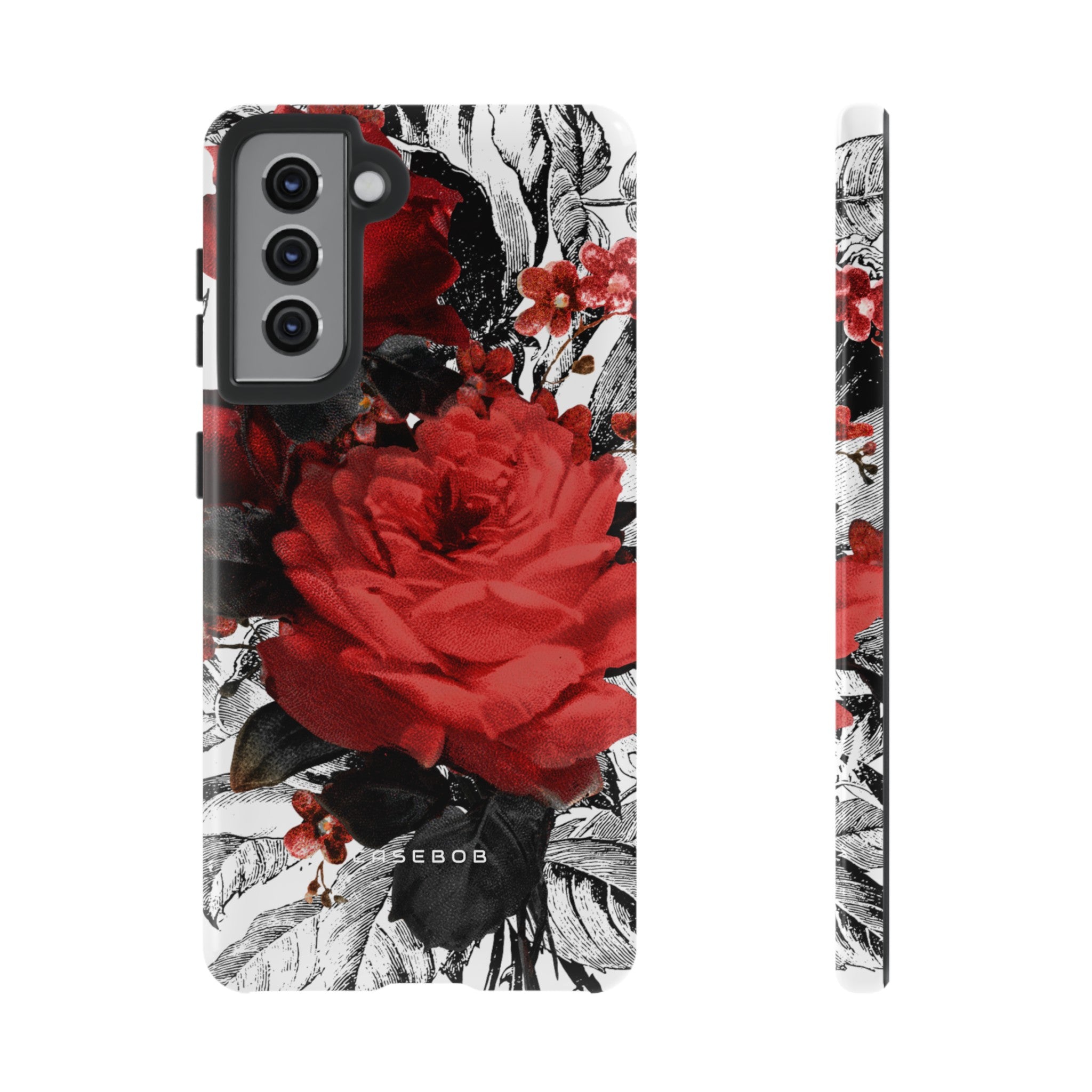 Cheruse Gothic Flower - Protective Phone Case