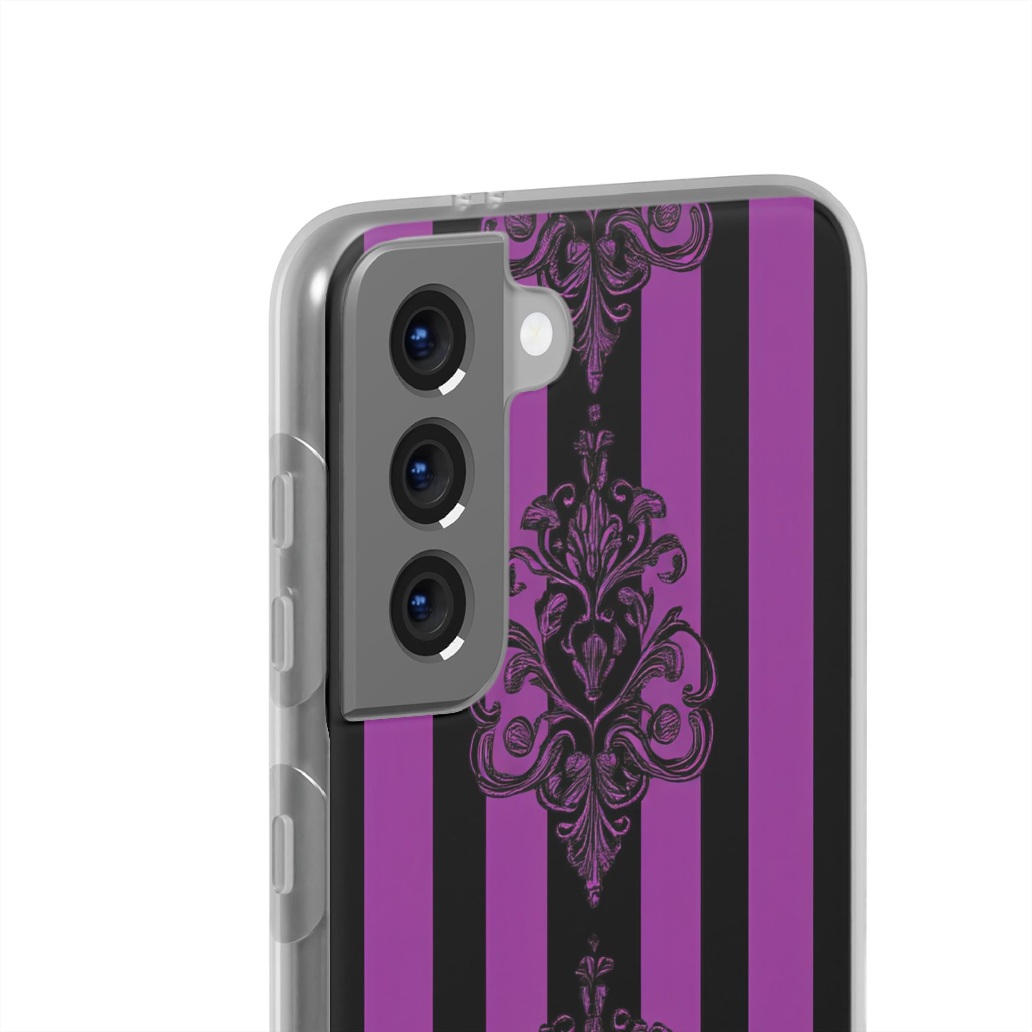 Gothic Elegance with Vertical Stripes and Ornamental Motifs Samsung S21 - Flexi Phone Case