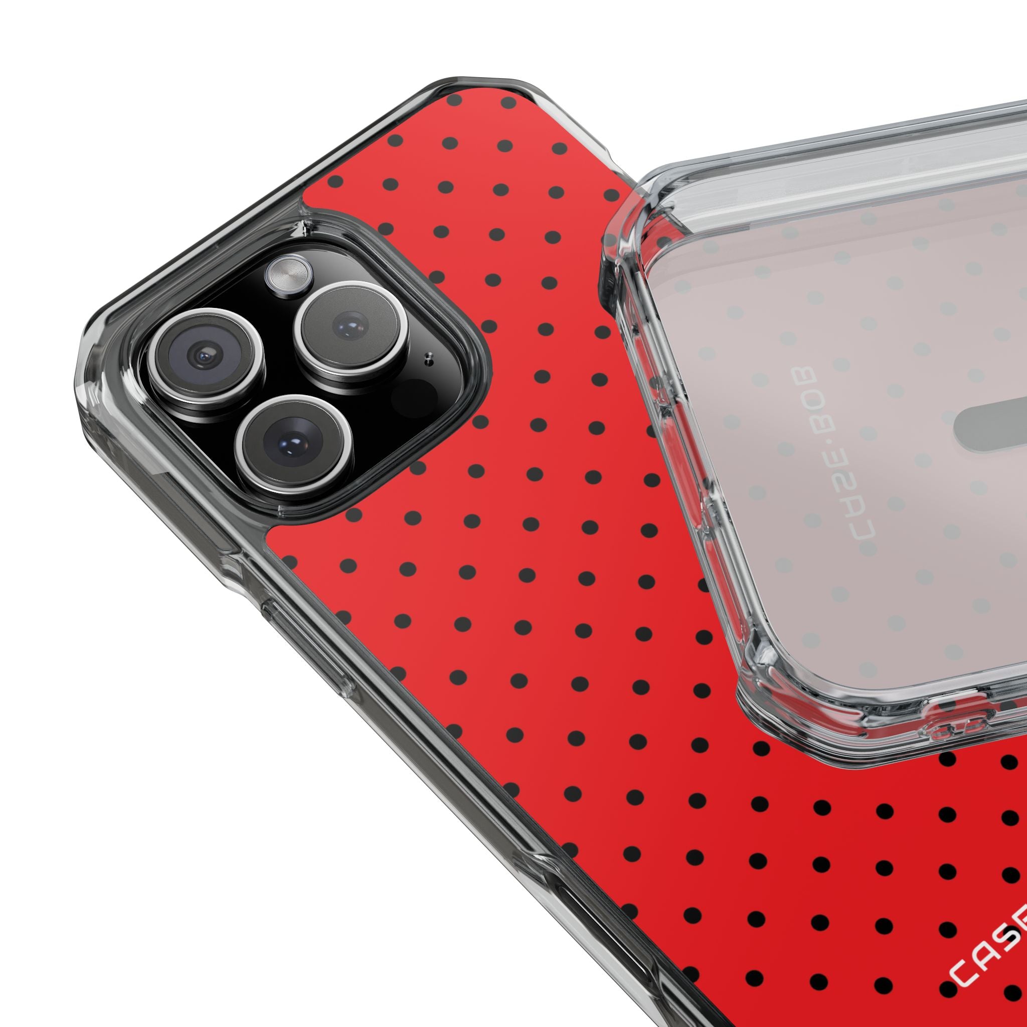 Crimson Dot Matrix iPhone 16 Pro Max Case - Impact