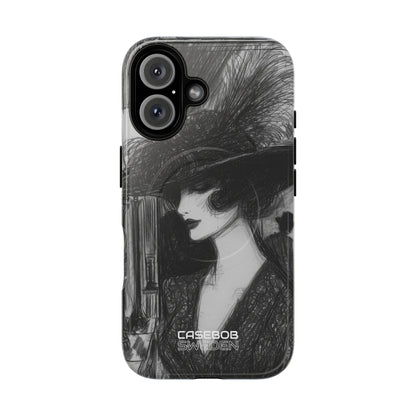 Vintage Feather Elegance iPhone 16 - Tough+