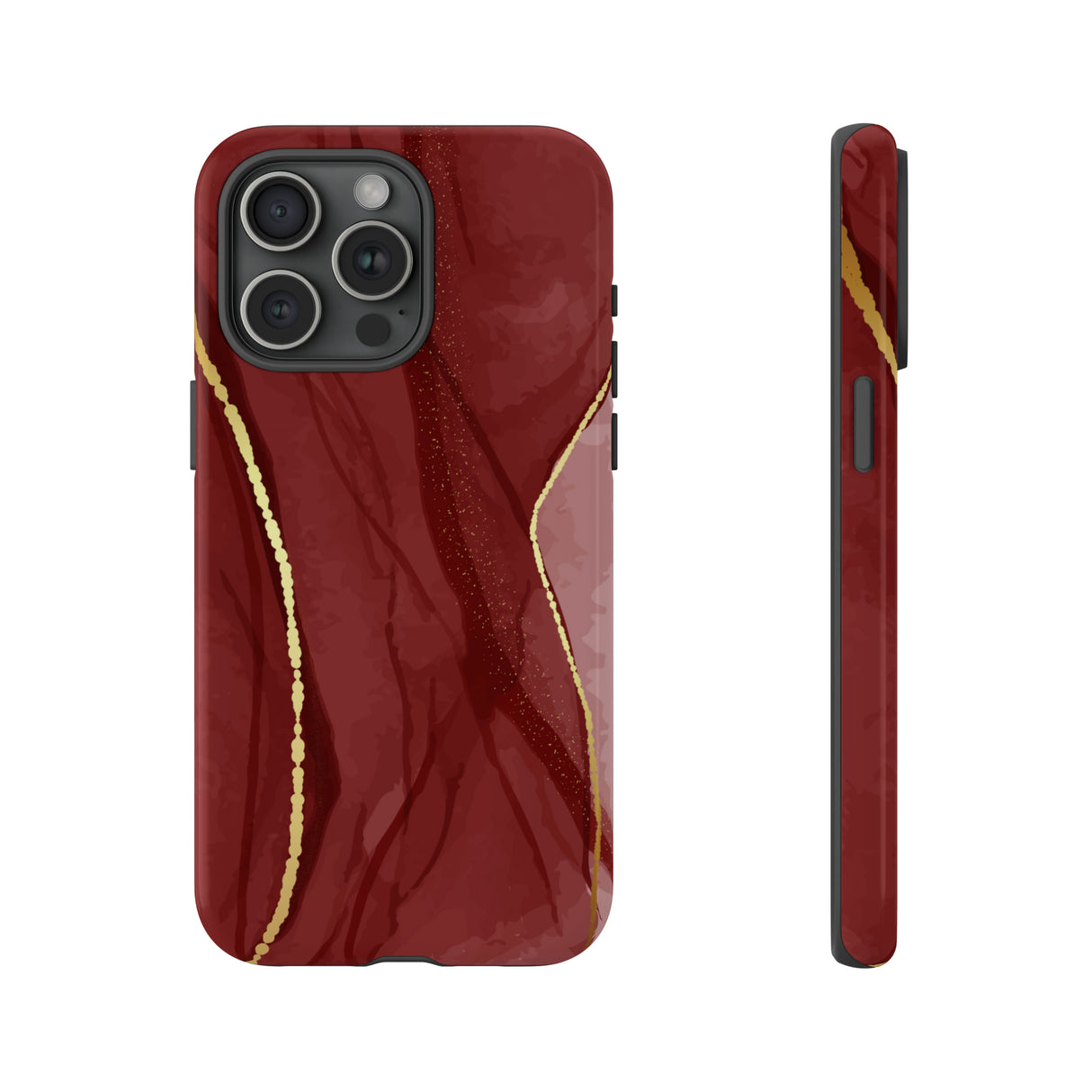 Dark Red - Protective Phone Case