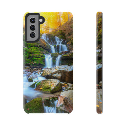 Autumn Mountain Waterfall - Protective Phone Case