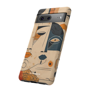 Cubist Introspection | Protective Phone Case for Google Pixel