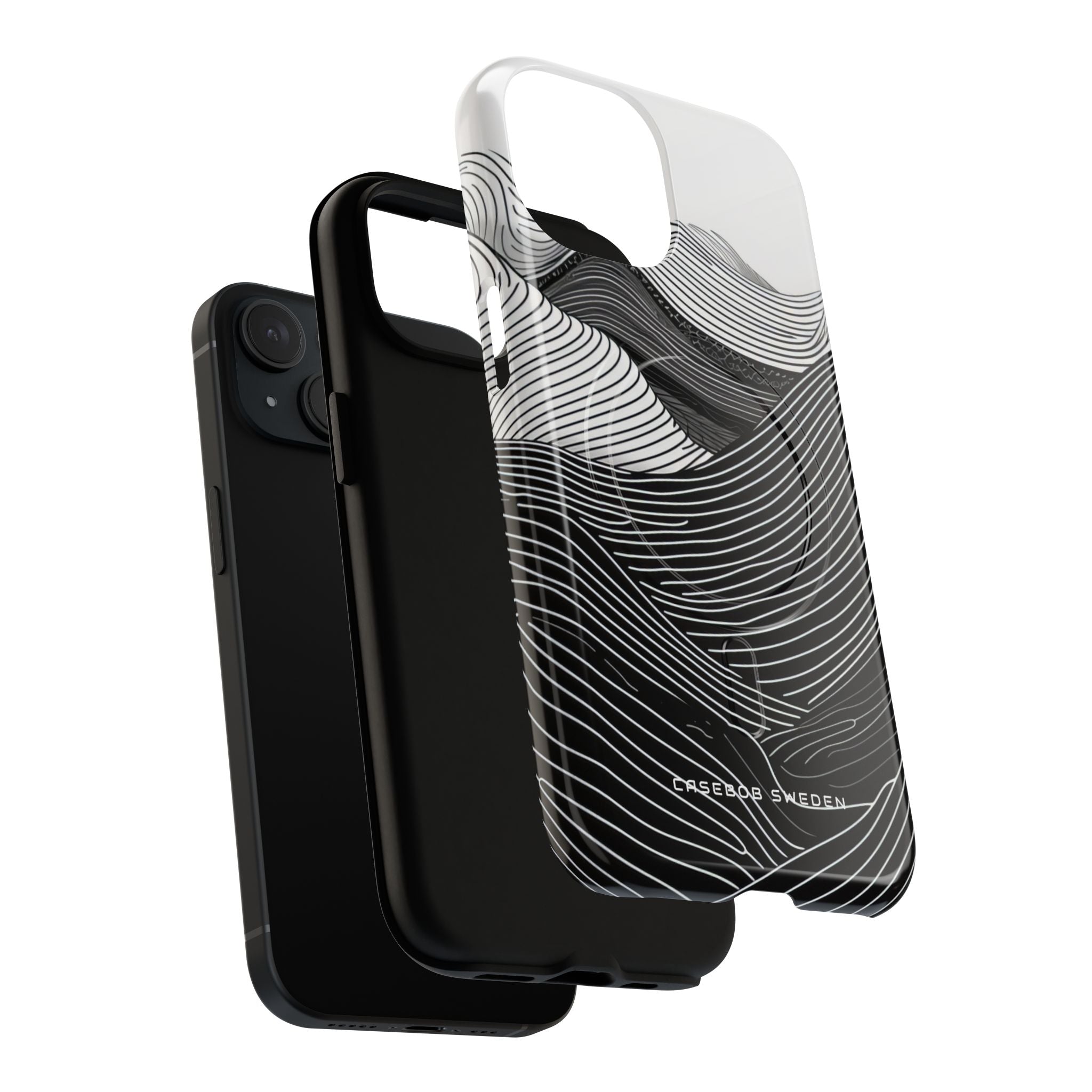 Undulating Horizon Waves iPhone 15 | Tough+ Phone Case