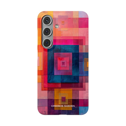 Vibrant Geometry - Slim Samsung S24 Phone Case