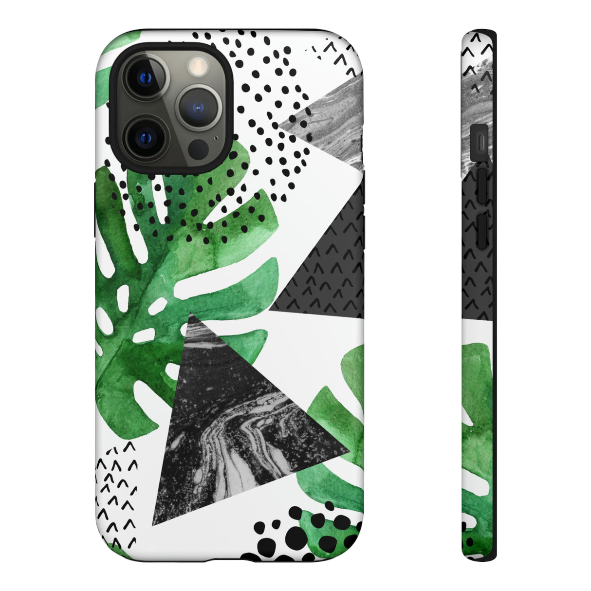 Grunge Green Tropical - Protective Phone Case