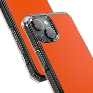 Orange Crayola | Handyhülle für iPhone (Clear Impact Case – magnetisch) 