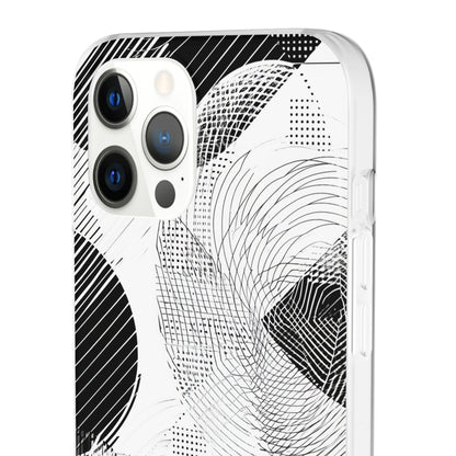 Monochrome Dynamics | Flexible Phone Case for iPhone