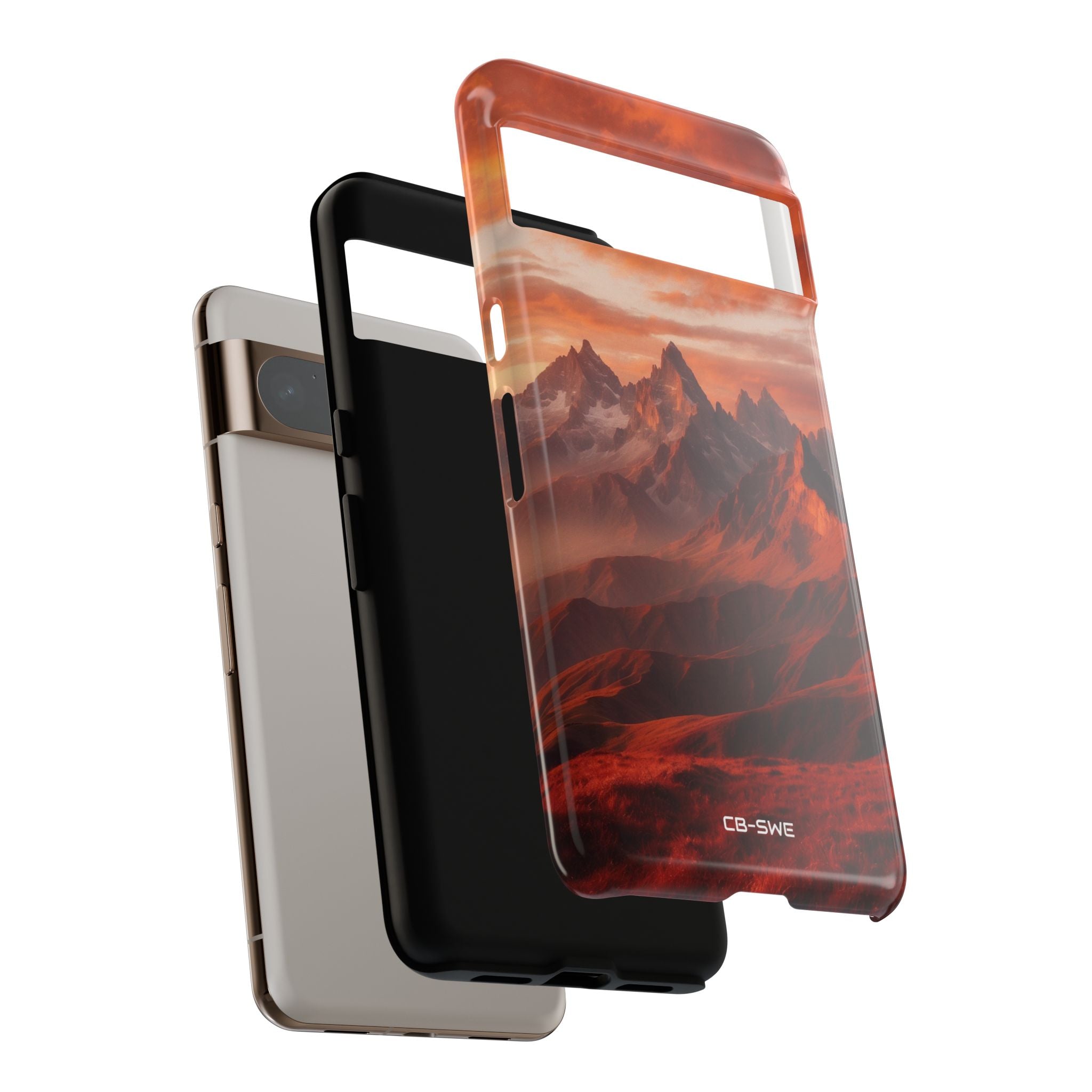 Mountain Peaks Glowing - Google Pixel Case