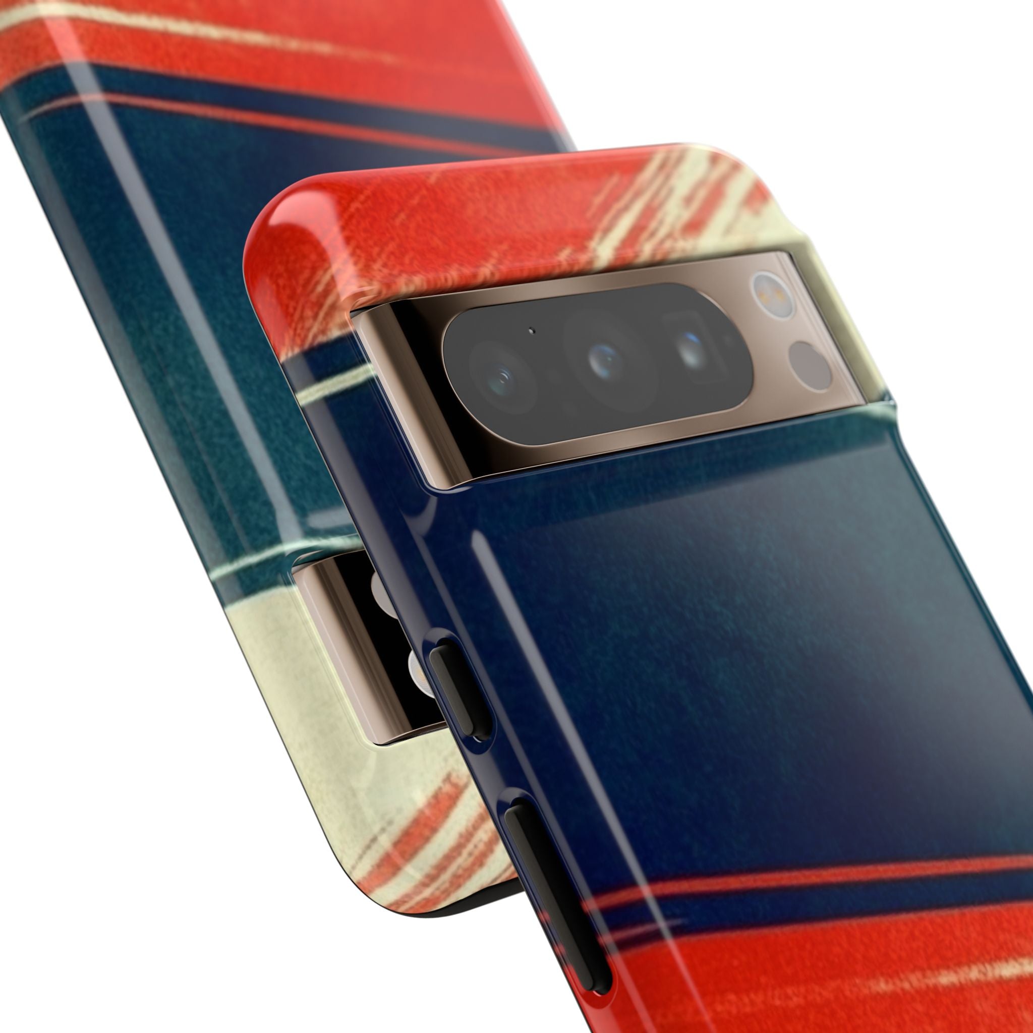 Blue Diagonal Motion Google Pixel 8 Pro Case - Tough