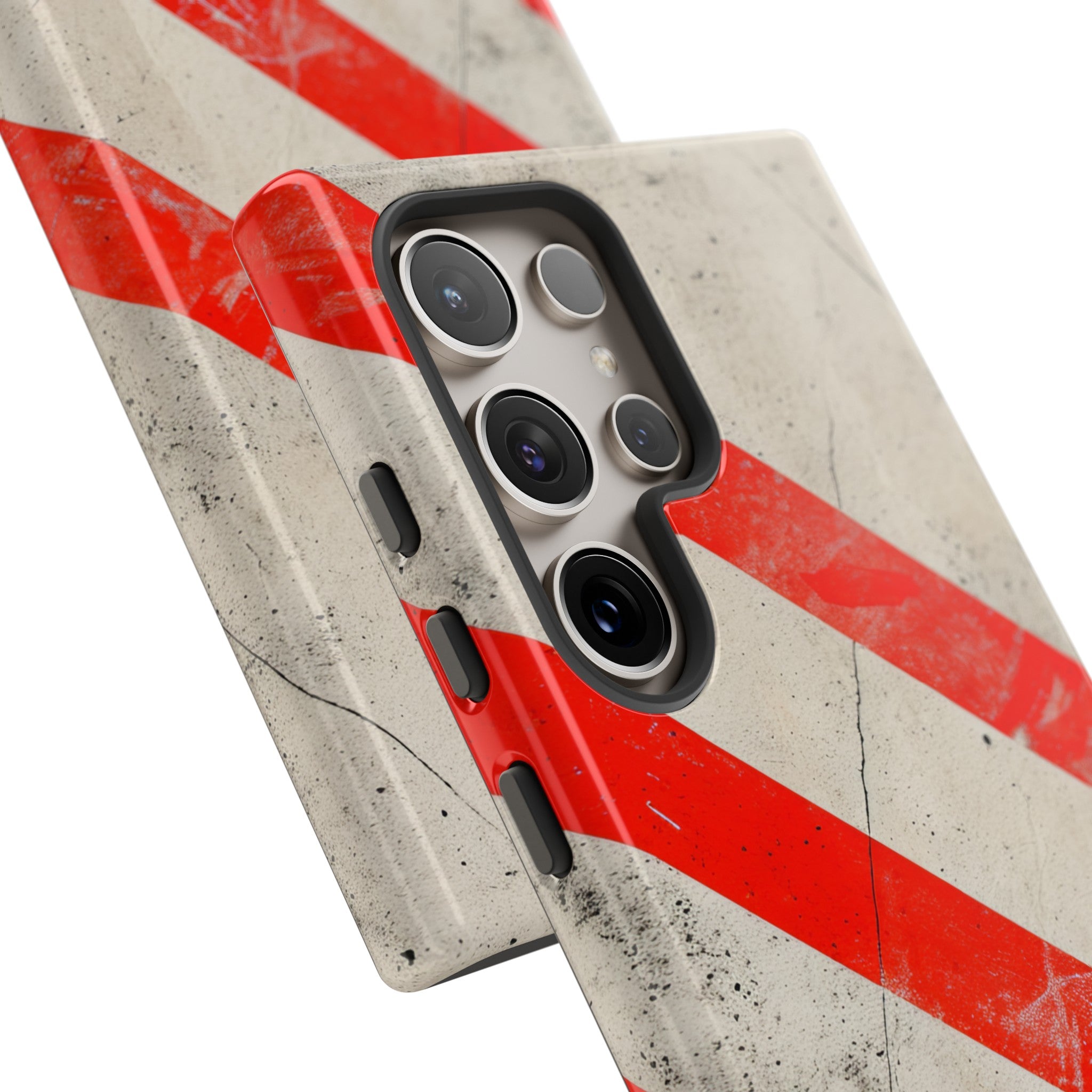 Crimson Line Minimalism - Protective Phone Case