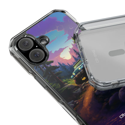 Sunset Forest Drive iPhone Case - Impact