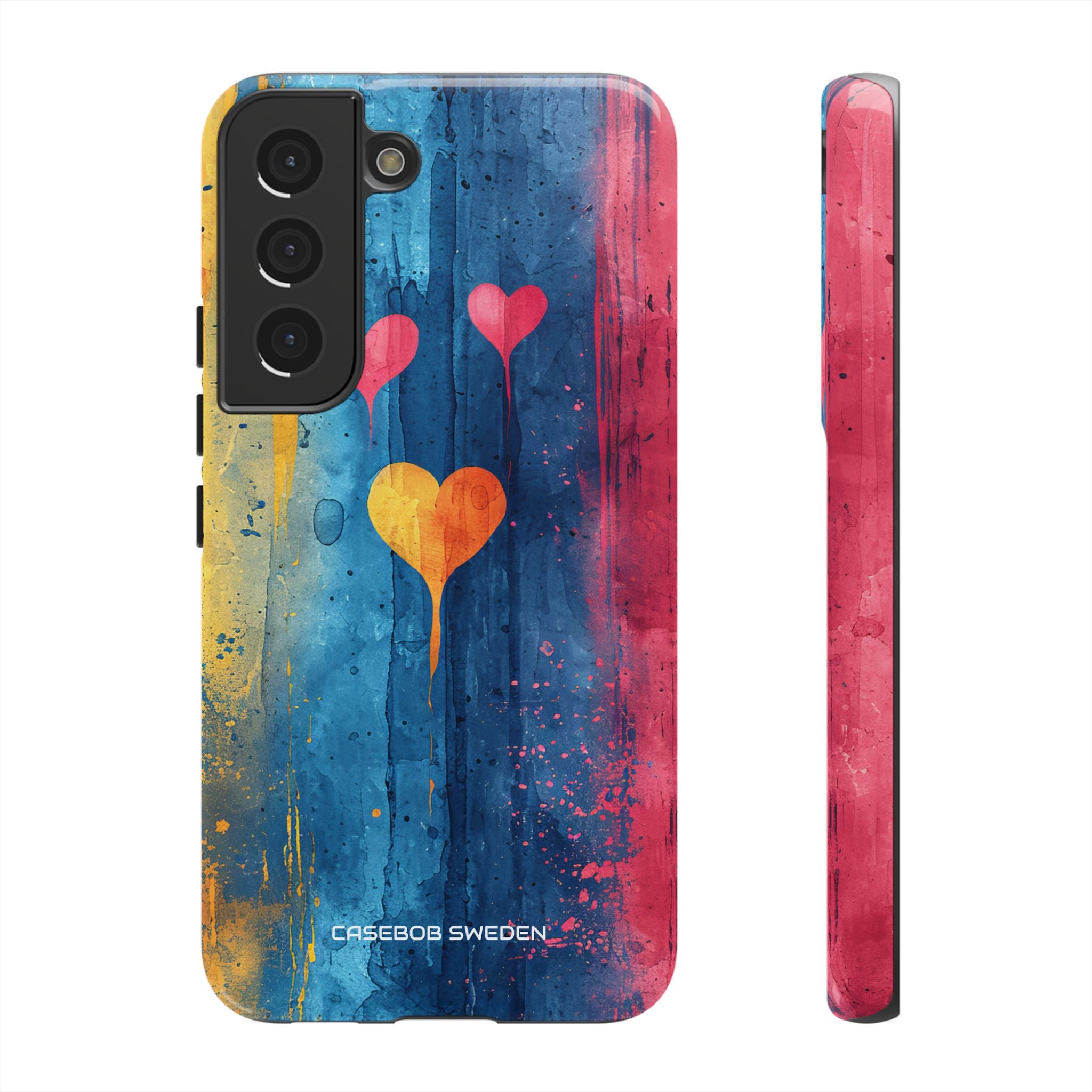 Hearts Watercolor Art - Tough Samsung S22 Phone Case