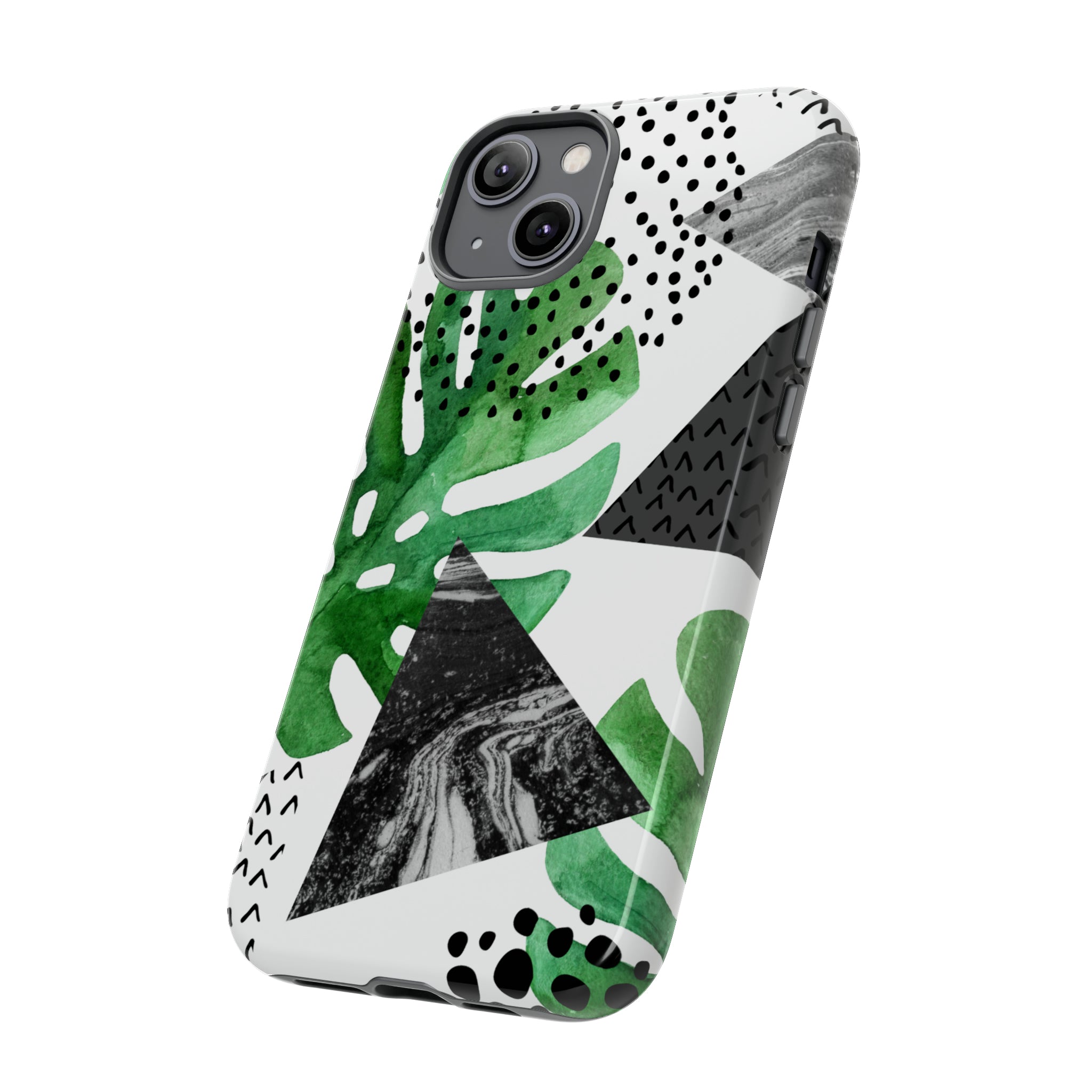 Grunge Green Tropical - Protective Phone Case