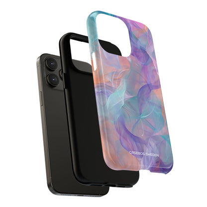 Dreamy Teal Flow - Tough + MagSafe® iPhone 14 Phone Case