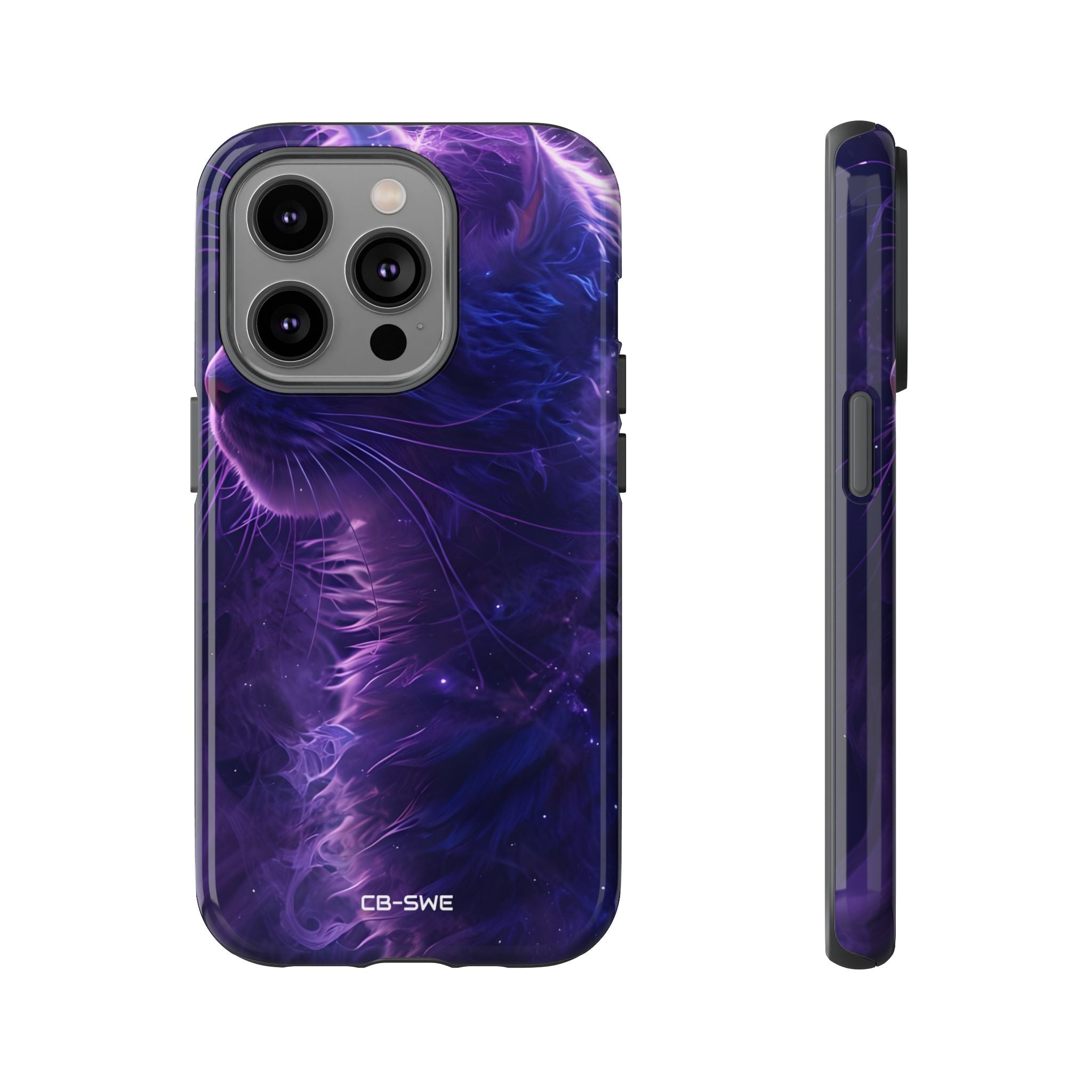 Mystical Starlit Cat - iPhone Case