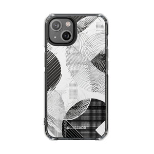 Monochrome Dynamics - Phone Case for iPhone (Clear Impact - Magnetic)