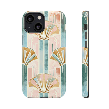 Art Deco Pastel Geometry - Protective Phone Case