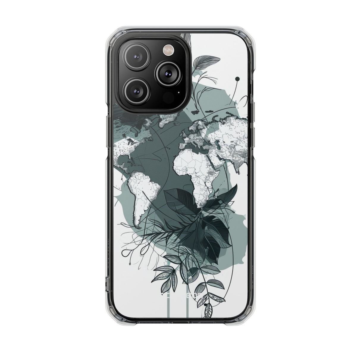 Botanical Cartography - Phone Case for iPhone (Clear Impact - Magnetic)