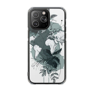 Botanical Cartography – Handyhülle für iPhone (Clear Impact – Magnetisch) 