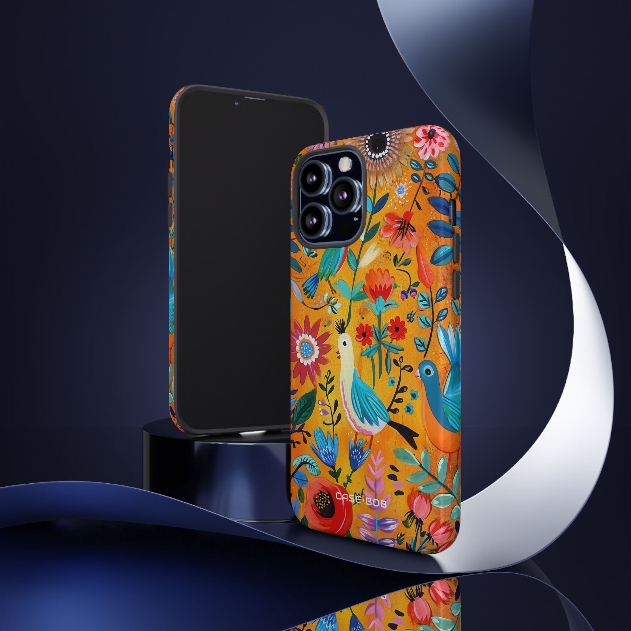 Colorful Birds Bloom iPhone 13 Pro Max Case - Tough