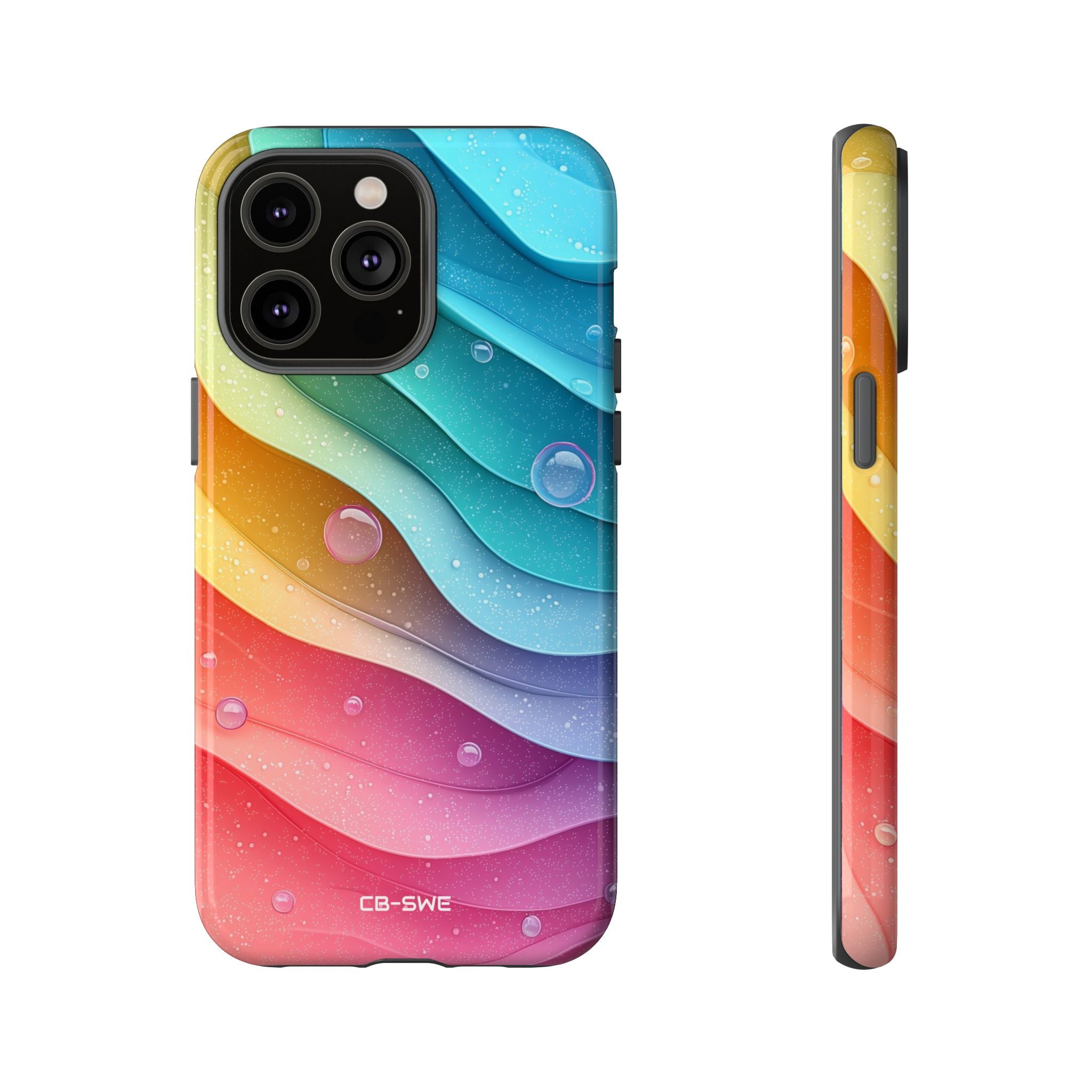 Waves Dance Playfully - iPhone Case