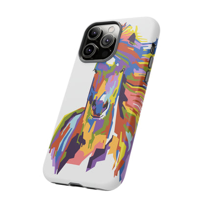 Horse Abstract Art iPhone Case (Protective) Phone Case