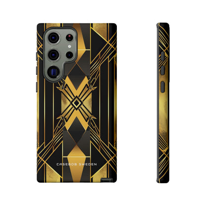 Golden Geometric Elegance Samsung S23 - Tough Phone Case