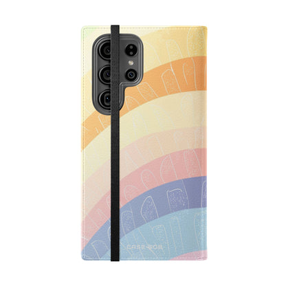 Pastel Rainbow Glow - Samsung S23 Ultra Case - Wallet
