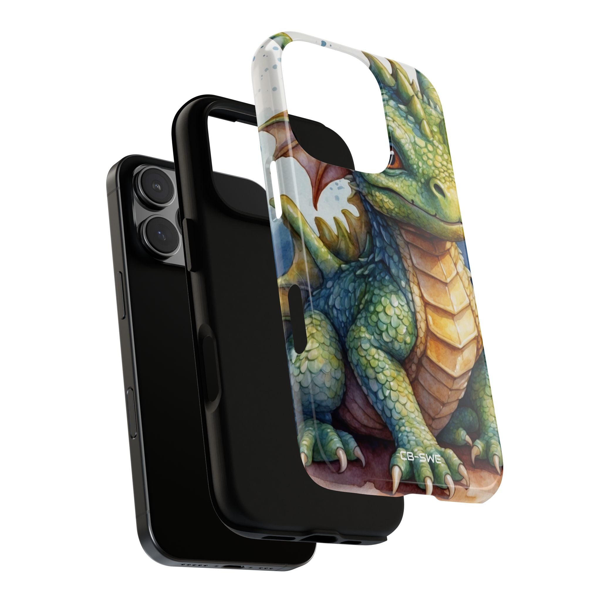 Green Dragon Smiles - iPhone Case