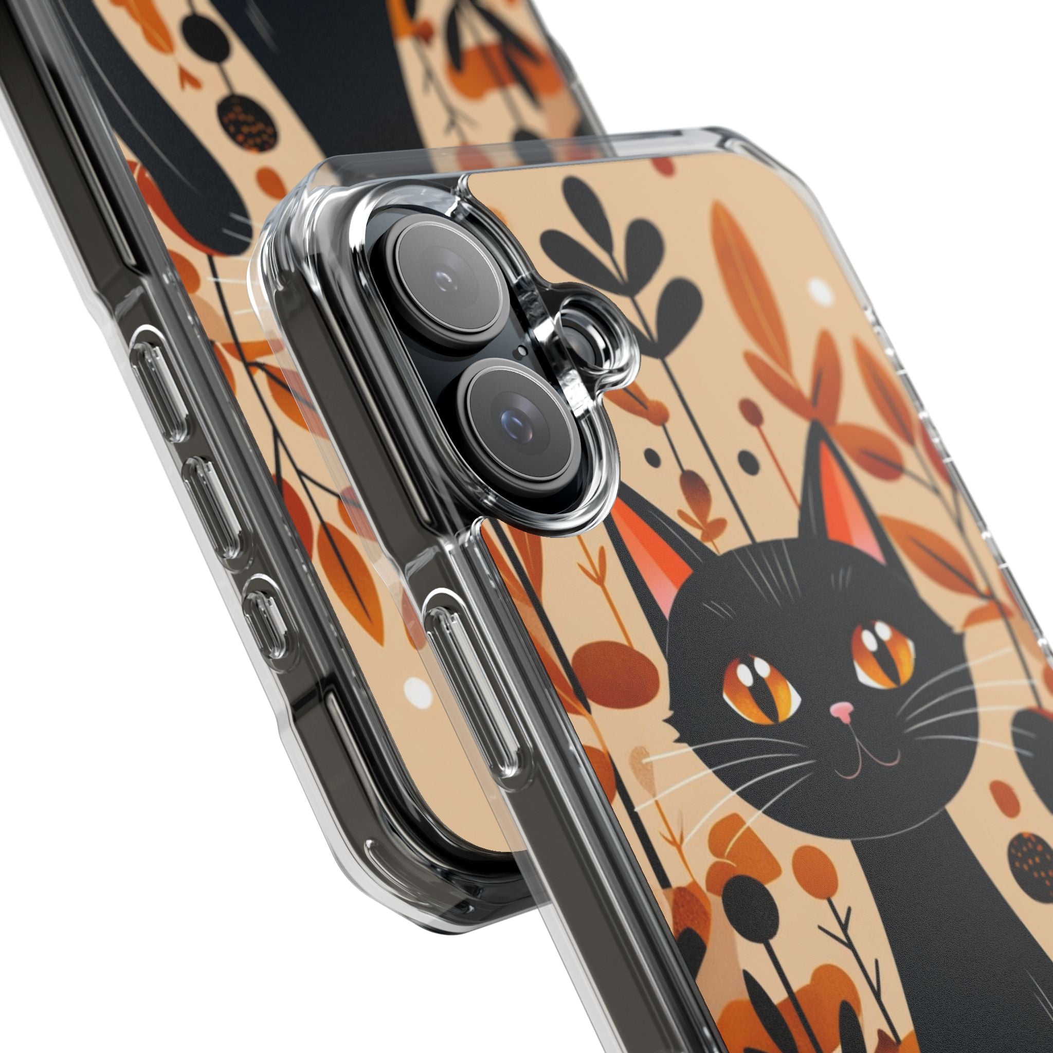 Autumnal Cat Whimsy iPhone Case - Impact