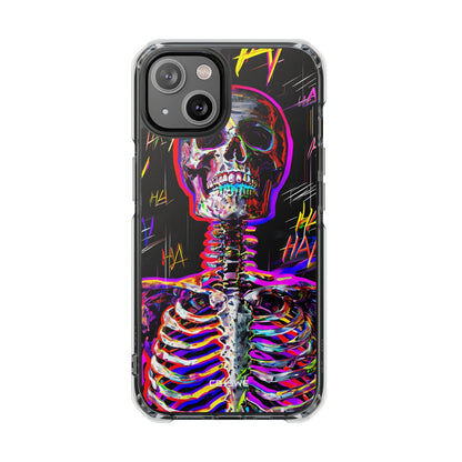 Neon Skeleton Chaos iPhone Case - Impact