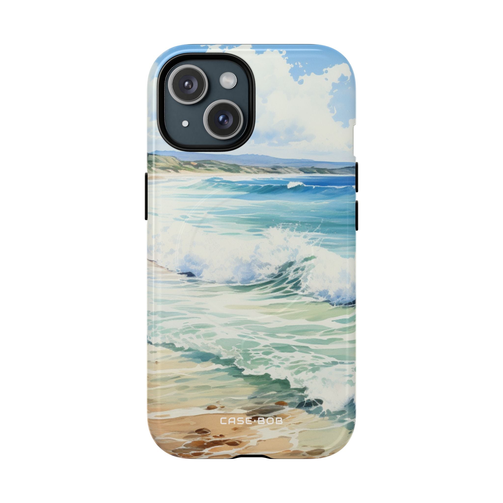 Foamy Wave Breeze iPhone 15 Case - Tough+