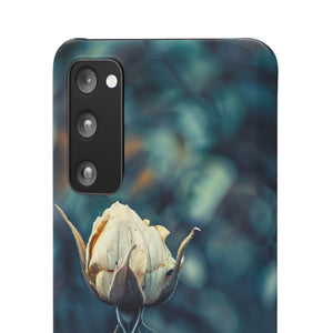 Teal Rosebud Serenade | Slim Phone Case for Samsung