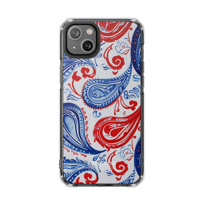 Vibrant Paisley Swirls iPhone 14 - Impact Clear+