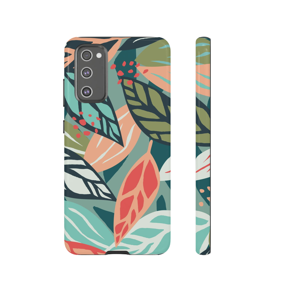 Mixed Tropical Leaf - Protective Phone Case