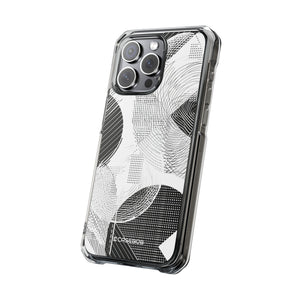 Monochrome Dynamics - Phone Case for iPhone (Clear Impact - Magnetic)